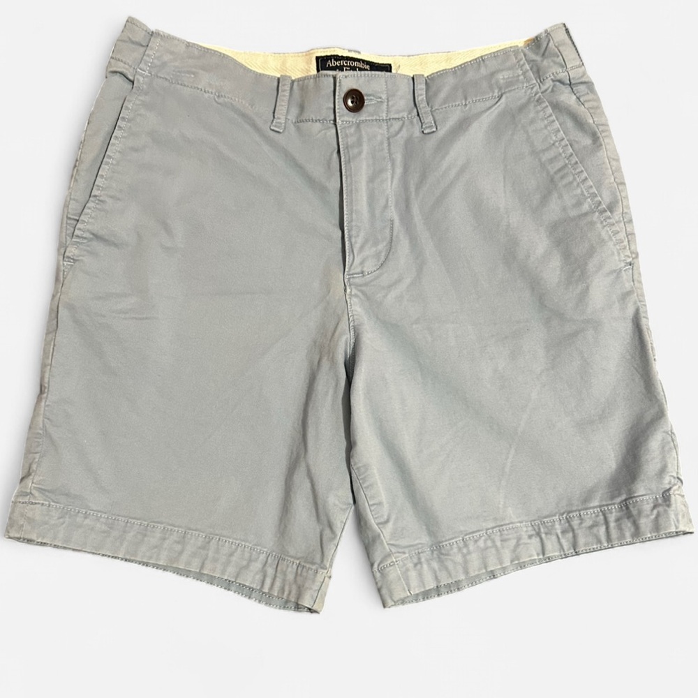 Abercrombie & Fitch Sky Blue Men's Flat Front Shorts